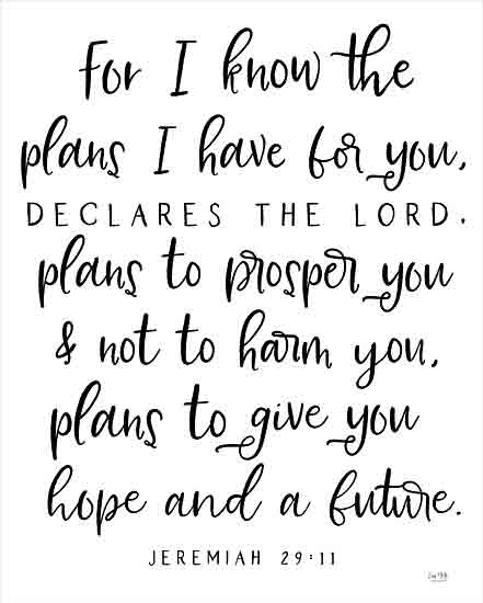 Lux + Me Designs LUX598 - LUX598 - The Plans I Have For You - 12x16 For I Know the Plans, Bible Verse, Jeremiah, Religious, Typography, Signs from Penny Lane