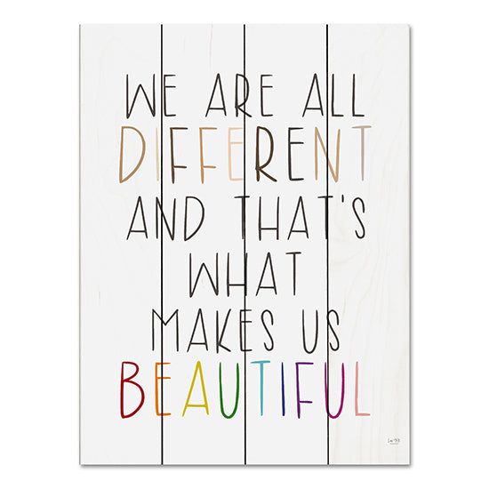 Lux + Me Designs LUX678PAL - LUX678PAL - We Are All Different - 12x16 We Are All Different, Tween, Typography, Signs from Penny Lane
