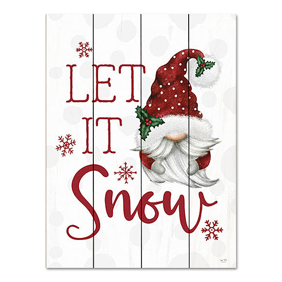 Lux + Me Designs LUX714PAL - LUX714PAL - Let It Snow Gnome - 12x16 Let It Snow, Gnomes, Christmas, Holidays, Winter, Whimsical, Typography, Signs from Penny Lane