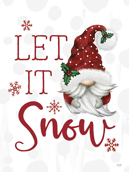 Lux + Me Designs LUX714 - LUX714 - Let It Snow Gnome - 12x16 Let It Snow, Gnomes, Christmas, Holidays, Winter, Whimsical, Typography, Signs from Penny Lane