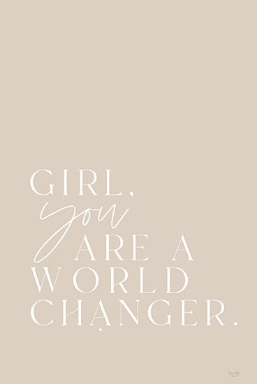 Lux + Me Designs LUX728 - LUX728 - World Changer - 12x18 Girl You are a World Changer, Motivational, Tween, Typography, Signs from Penny Lane