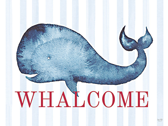 Lux + Me Designs LUX746 - LUX746 - Whalcome - 16x12 Welcome, Whale, Coastal, Lodge, Typography, Signs from Penny Lane