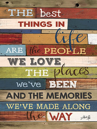 Marla Rae MA2123 - MA2123 - The Best Things in Life  - 18x24 Inspirational, The Best Things in Life are the People We Love, Typography, Signs, Textual Art, Planks of Wood from Penny Lane