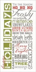 MA2614 - Happy Holidays  - 9x18