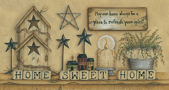 Mary Ann June MARY473 - Home Sweet Home - Home, Barn Stars, Signs, Birdhouse from Penny Lane Publishing