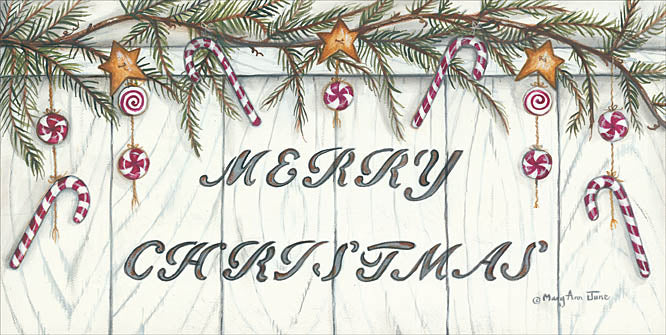 Mary Ann June MARY501 - Candy Cane Christmas - Holiday, Pine, Candy Canes, Signs, Barn Star from Penny Lane Publishing