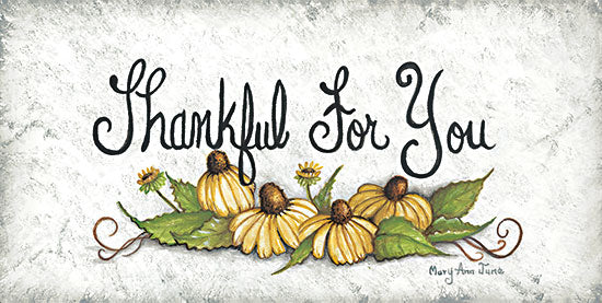 Mary Ann June MARY547 - MARY547 - Thankful For You… - 18x9 Thankful For You, Coneflowers, Yellow Flowers, Triptych, Signs from Penny Lane