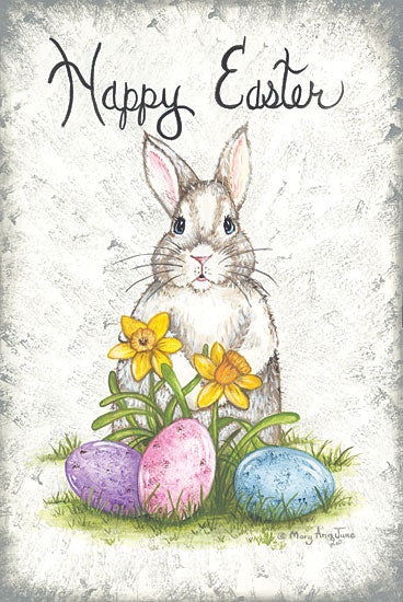 Mary Ann June MARY572 - MARY572 - Easter Bunny - 12x18 Easter, Easter Bunny, Easter Flowers, Easter Eggs, Whimsical, Spring, Typography, Signs from Penny Lane
