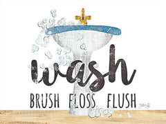 MAZ5649 - Wash - Brush - Floss - Flush - 16x12