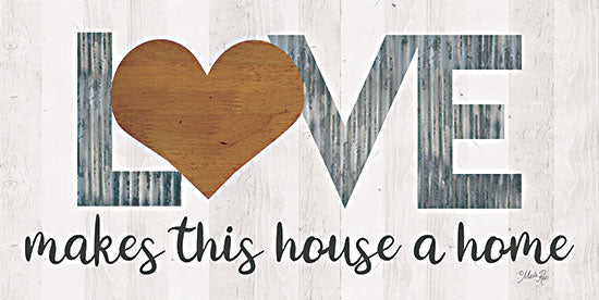 Marla Rae MAZ5843 - MAZ5843 - Love Makes This House a Home with Heart - 18x9 Love, Makes This House a Home, Home, Family, Heart, Calligraphy, Signs from Penny Lane