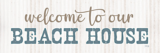 Marla Rae MAZ5897A - MAZ5897A - Welcome to Our Beach House - 36x12 Coastal, Welcome to Our Beach House, Typography, Signs, Textual Art, Beach, Summer from Penny Lane