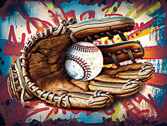 MAZ5968 - Graffiti Baseball and Glove - 16x12