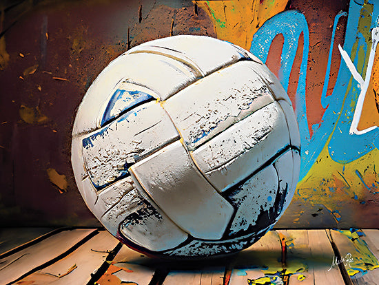 Marla Rae MAZ5975 - MAZ5975 - Graffiti Volleyball - 16x12 Sports, Volleyball, Graffiti, Masculine, Urban, Children from Penny Lane