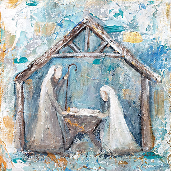 Mackenzie Kissell MKA103 - MKA103 - Nativity - 12x12 Christmas, Holidays, Nativity, Manger, Holy Family, Abstract, Religious, Winter from Penny Lane