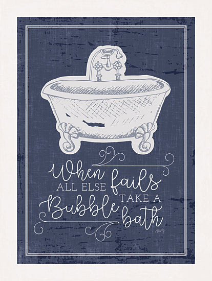 Misty Michelle MMD406 - MMD406 - Bubble Bath    - 12x16 Bubble Bath, Bath, Bathroom, Blue and White, Rustic, Country, Signs from Penny Lane