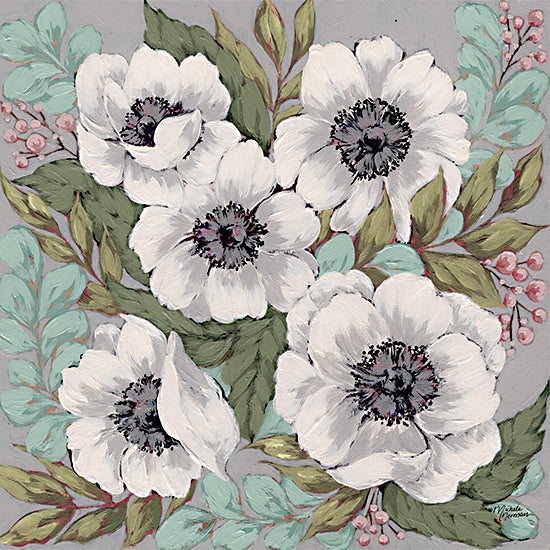 Michele Norman MN270 - MN270 - Anemone Garden - 12x12 Flowers, Anemone, Garden, Flowers, White Flowers from Penny Lane