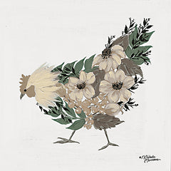 MN359 - Floral Hen   - 12x12