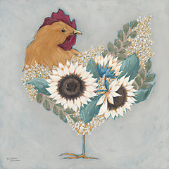 MN362 - Farmhouse Floral Hen    - 12x12