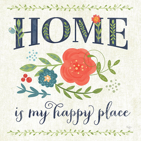Mollie B. MOL1157 - Happy Home - Home, Flowers from Penny Lane Publishing