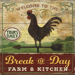 MOL1570 - Break of Day Rooster - 12x12