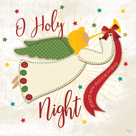 Mollie B. MOL159 - O Holy Night - Angel, Holiday, Ribbon from Penny Lane Publishing
