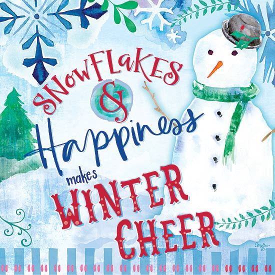 Mollie B. MOL1776 - Snowflakes & Happiness - Snowflakes, Snowman, Happiness, Signs from Penny Lane Publishing
