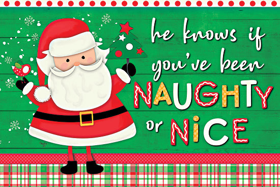 Mollie B. MOL2071 - MOL2071 - Naughty or Nice - 18x12 Naughty or Nice, Santa Claus, Holidays, Christmas, Signs from Penny Lane