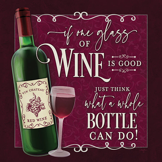 Mollie B. MOL2181 - MOL2181 - Whole Bottle - 12x12 Wine, Typography, Humorous, Wine Glass, Bottle of Wine, Signs from Penny Lane