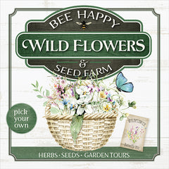 MOL2185 - Bee Happy Wildflowers - 12x12