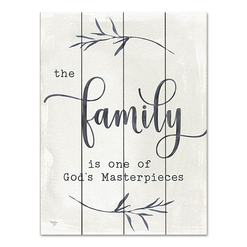 Mollie B. MOL2476PAL - MOL2476PAL - The Family - 12x16 Inspirational, Family, Family is One of God's Masterpieces, Typography, Signs from Penny Lane