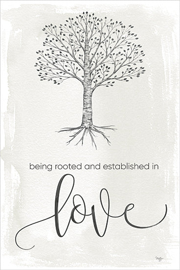 Mollie B. MOL2477 - MOL2477 - Established in Love - 12x18 Inspirational, Love, Family, Being Rooted and Established in Love, Typography, Signs, Tree from Penny Lane