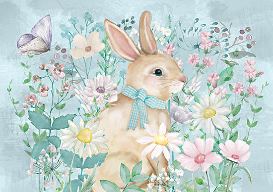 Mollie B. MOL2590 - MOL2590 - Spring Bunny 1 - 16x12 Bunny, Rabbit, Flowers, Wildflowers, Spring, Spring Flowers, Easter, Butterflies from Penny Lane