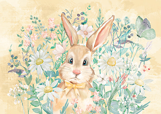 Mollie B. MOL2591 - MOL2591 - Spring Bunny 2 - 16x12 Bunny, Rabbit, Flowers, Wildflowers, Spring, Spring Flowers, Easter, Butterflies from Penny Lane