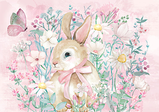 Mollie B. MOL2592 - MOL2592 - Spring Bunny 3 - 16x12 Bunny, Rabbit, Flowers, Wildflowers, Spring, Spring Flowers, Easter, Butterflies from Penny Lane
