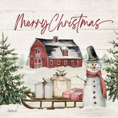 MOL2715 - Merry Christmas Farm Scene - 12x12