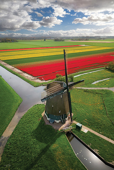 Martin Podt MPP1045 - MPP1045 - Dutch Spring - 12x18 Photography, Travel, Holland, Farm, Irrigation, Windmill,  from Penny Lane