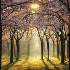 MPP799 - Cherry Trees in Morning Light II - 12x12