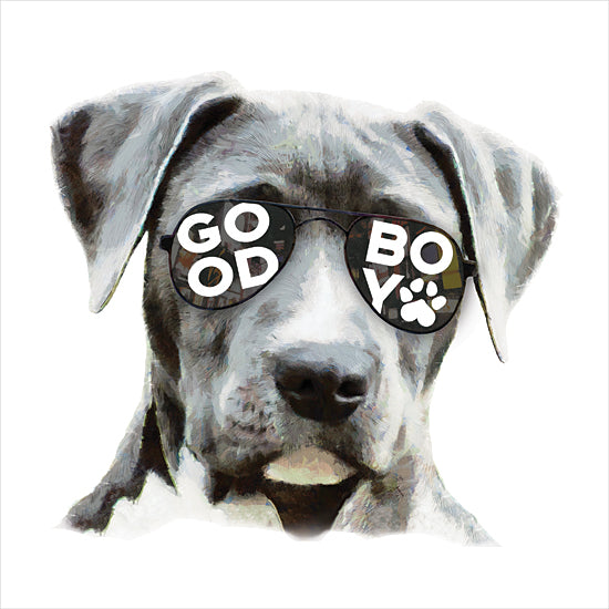 Masey St. Studios MS205 - MS205 - Good Boy - 12x12 Whimsical, Animals, Pets, Dog, Labrador Retriever, Glasses, Good Boy, Typography, Signs, Textual Art from Penny Lane