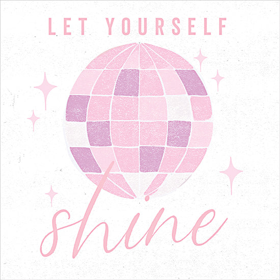 Masey St. Studios MS225 - MS225 - Let Yourself Shine - 12x12 Retro, Disco, Music, Inspirational, Let Yourself Shine, Typography, Signs, Textual Art, Disco Ball, Glitter, 1970s from Penny Lane