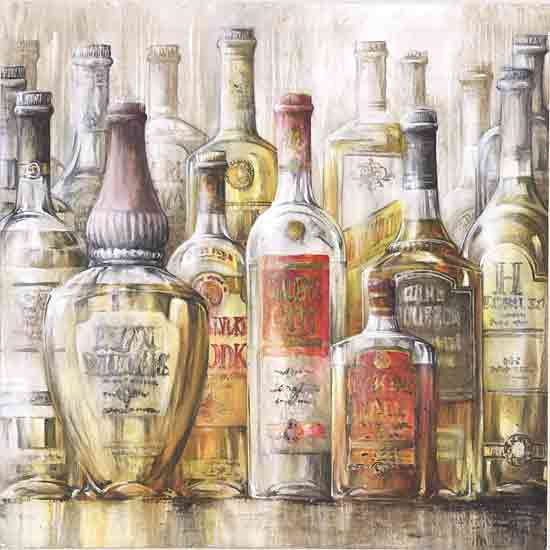 Masey St. Studios MS278 - MS278 - Spirits I - 12x12 Bar, Wine, Wine Bottles, Spirits from Penny Lane