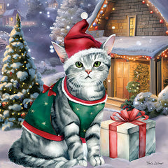 ND278 - Christmas Cat Elf - 12x12