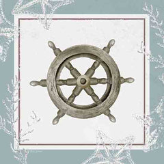 ND331 - Coastal Chic Ship's Wheel - 12x12