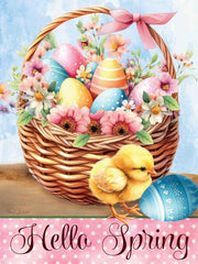 ND351 - Hello Spring Easter Basket - 12x16
