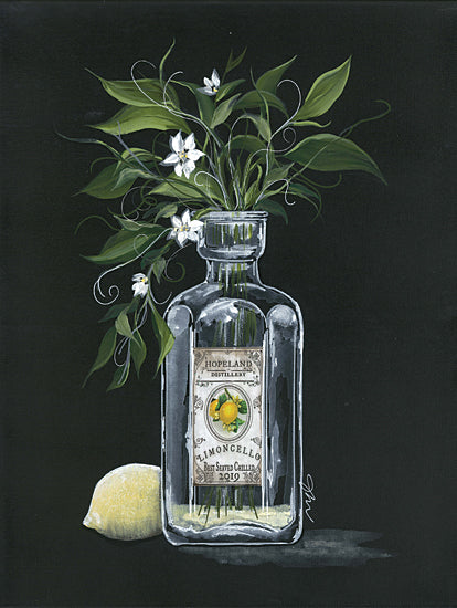 Julie Norkus NOR109 - NOR109 - Summer Pick Me Up - 12x16 Lemon, Bottle, Flowers, White Flowers from Penny Lane