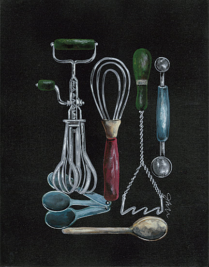 Julie Norkus NOR111 - NOR111 - Stir Up Things - 12x16 Kitchen Utensils, Kitchen, Antiques, Vintage from Penny Lane