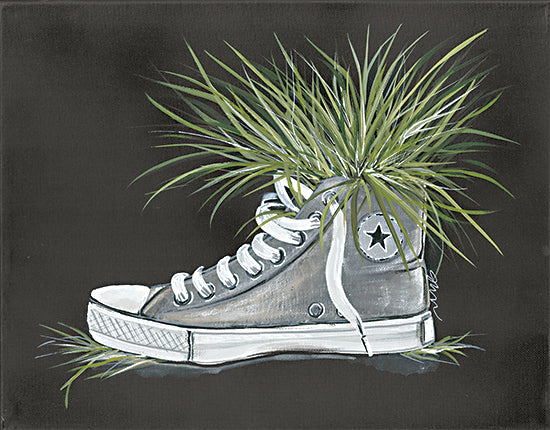 Julie Norkus NOR130 - NOR130 - The Weekend - 16x12 Gym shoe, Shoe, Plants from Penny Lane
