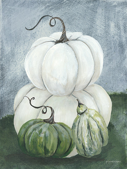 Julie Norkus NOR167 - NOR167 - Sunny Day Pumpkins I - 12x16 Pumpkins, Gourds, White Pumpkins, Still Life, Autumn from Penny Lane