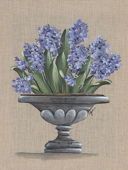 Julie Norkus NOR201 - NOR201 - Hyacinth Urn - 12x16 Hyacinth, Flowers, Purple Flowers, Vase, Urn, Botanical from Penny Lane