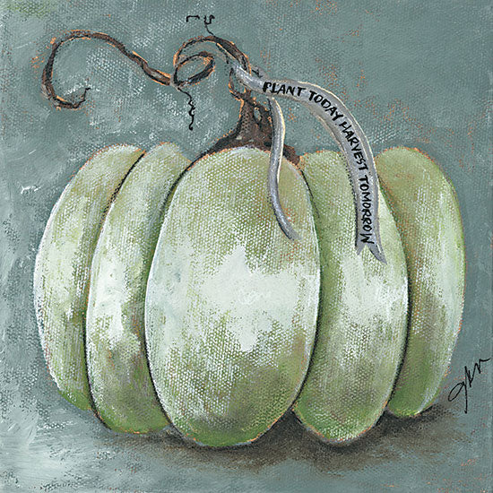 Julie Norkus NOR263 - NOR263 - Pumpkin Study     - 12x12 Fall, Pumpkin, Green Pumpkin, Banner, Inspirational, Plant Today, Harvest Tomorrow, Typography, Signs from Penny Lane