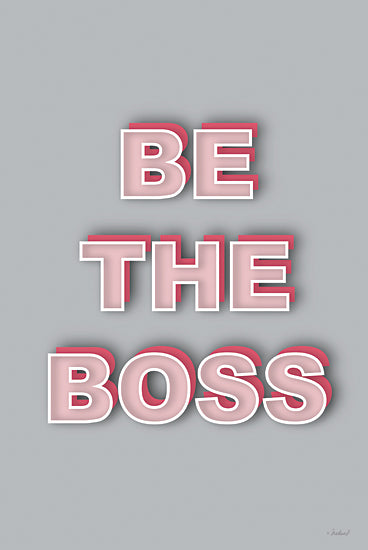 Martina Pavlova PAV531 - PAV531 - Be The Boss - 12x18 Inspirational, Be the Boss, Typography, Signs, Textual Art, Motivational, Tween, Girl, Pink from Penny Lane
